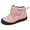 Pink, variant on Hpapadks Kids Snow Boots Flat Soled Velvet Warm Short Shoes Fashionable Outdoor Warm Princess Cotton Shoes Girls Winter Boots Black