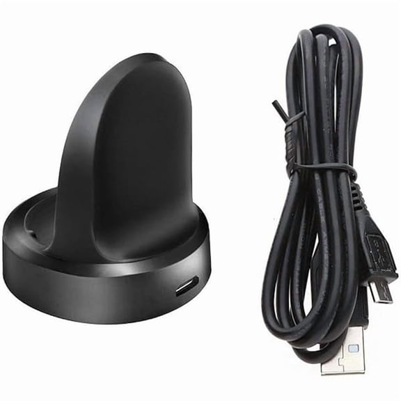 for Gear S3 Charger, Replacement Charging Cradle Dock for Samsung Gear S3 Classic/Frontier Smart Watch (Black)