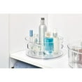 thumbnail image 5 of iDesign Clear Plastic Divided Cosmetic Brush Storage Organizer, with Cup for Bathroom Vanity, 5 of 6