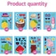 thumbnail image 4 of 48 hojas de 8 estilos Hawaii Make a face Stickers Crea tus propias pegatinas de piña y flamenco Pegatinas adhesivas de playa de verano para mezclar y combinar, 4 of 9