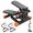 Orange, variant on Mini Stepper for Home, Stair Steppers with Resistance Bands for Full Body Exercise, Low Noise and No Assembly Required, 300LBS Capacity, Black