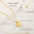 thumbnail image 6 of 18K Gold Plated Pendant Necklace Medallion Coin Heart Y Shaped Chain Toggle Necklace for Women Jewelry, 6 of 14