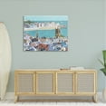 thumbnail image 5 of Stupell Industries Beach Town City Buildings Ocean View Illustration, 48 x 36, Design by Carla Daly, 5 of 5