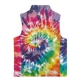 thumbnail image 5 of Pzuqiu Colorful Tie-Dye Sleeveless Vests Toddler Girl Clothes Size 4 Soft Zip Up Fall Winter Warm Outerwear With Pockets Casual Fall Outfits Fashion Clothing for Daily Life, 5 of 7