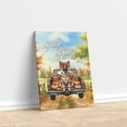 thumbnail image 3 of Hello Fall Autumn German Shepherd Pumpkins Pickup Truck Vertical Matte Canvas Poster Alsatian Dog Lover Gifts Wall Art Home Decor - 13011, 3 of 5