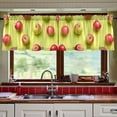 thumbnail image 7 of Ryvnso Fruit Apples Curtains Sets Short Curtain Rod Pocket Half Window Cafe Farmhouse Tier 2 Panels 57"W x 24"L, 7 of 7