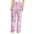 thumbnail image 3 of Xecao Sunflower Rabbit Women's Straight Lounge Pajama Pants: The Epitome of Relaxed Sleepwear, 3 of 9