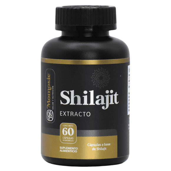 Shilajit 20% Ácido Fúlvico | 60 Caps De 500 Mg | Extracto De Shilajit Puro Del Himalaya En Polvo 100% Puro | Momosie