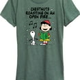 thumbnail image 3 of Peanuts - Lucy Snoopy Christmas Carol - Women's Short Sleeve Graphic T-Shirt, 3 of 6