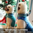 thumbnail image 4 of Suéter clásico navideño navideño para perros, ropa para mascotas pequeñas y medianas para clima frío, chaleco para perros, disfraz de abrigo de invierno para perros, XS-XL, BlueXS, 4 of 6