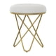 thumbnail image 2 of Taburete de tocador para maquillaje, reposapiés, suministros, taburete de tocador suave creativo moderno, silla de mesa lateral para dormitorio, sala Gris, 2 of 8