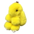 thumbnail image 5 of Llavero de Coche Nuevo Hecho a Mano Suave Conejo Pompom Encantos Conejo Llavero de Coche Colgante Eterna Flor Bola Linda Llavero, 5 of 5