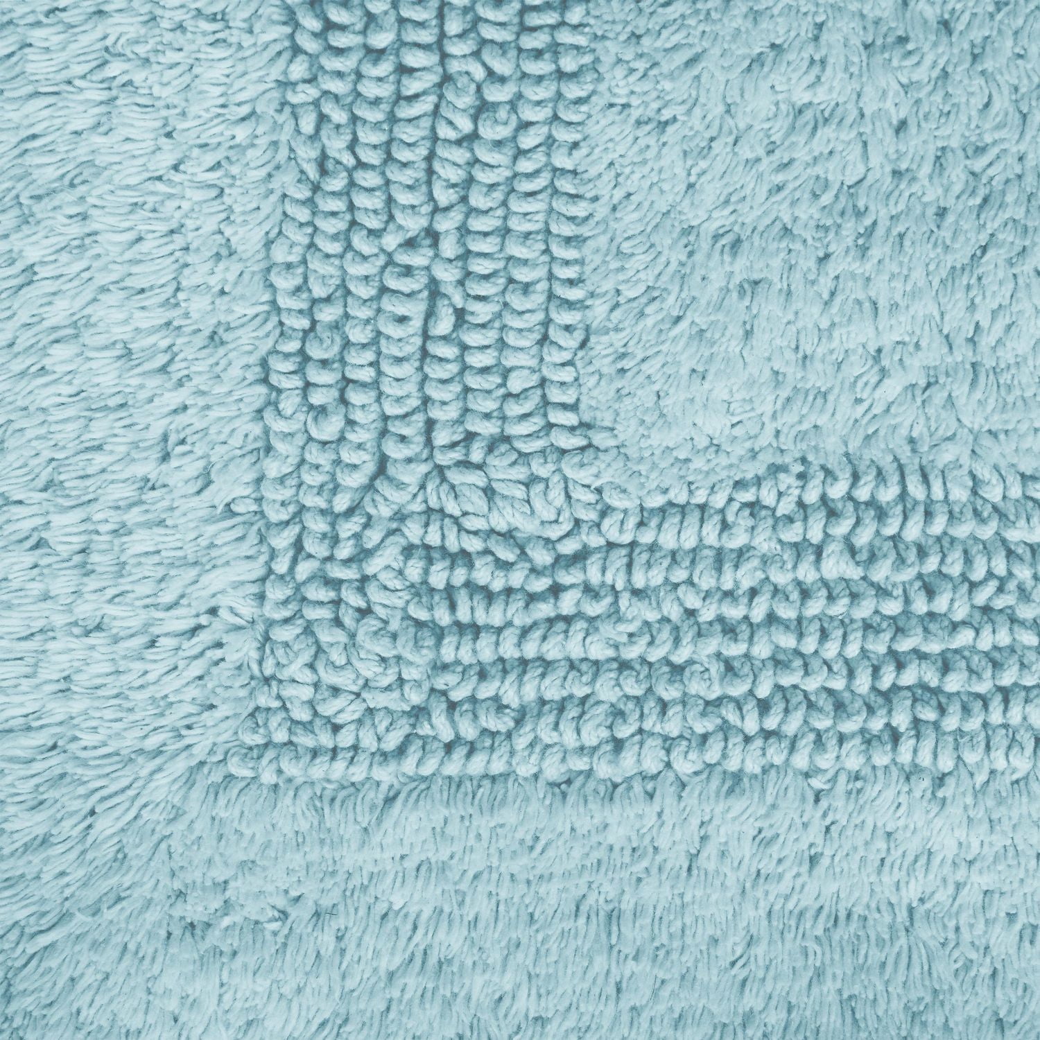 Fabstyles Basix Lot de 2 tapis de bain en coton réversible doux et absorbant