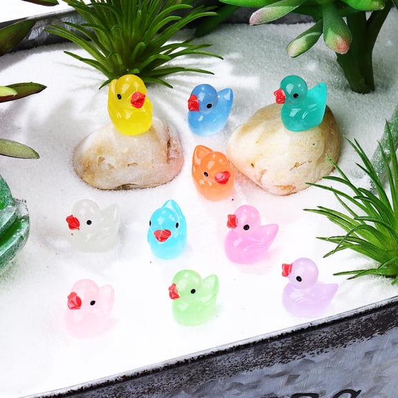 150 Pcs Glow in The Dark Small Resin Miniature Desktop Decorations for Kids Crafts and Projects