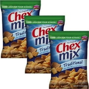 Chex Mix Traditional Snack Mix, 15 oz (Pack of 3)