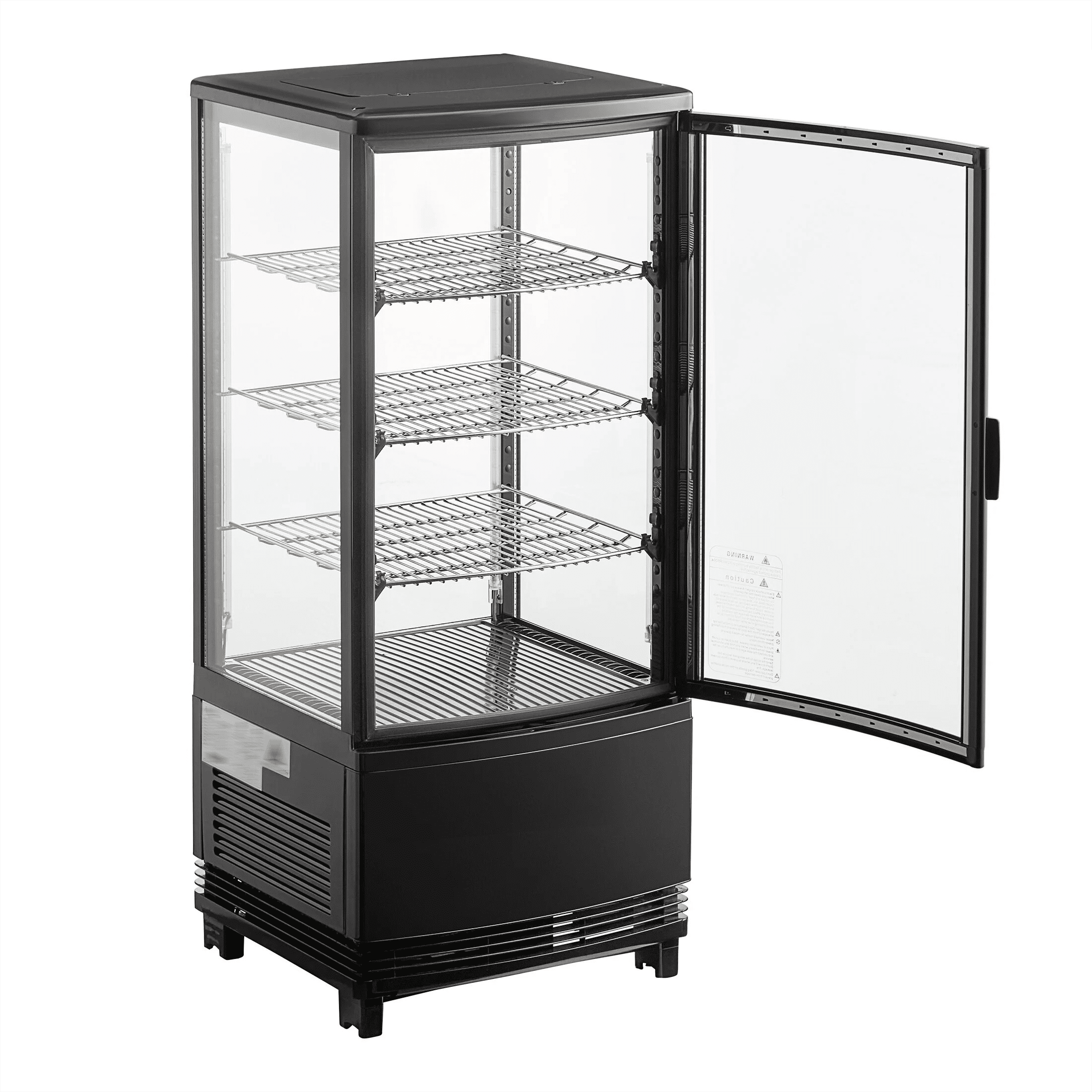 Cooler Depot 18" 2.8 cu.ft 3-Tier Glass Sided Countertop Display Refrigerator