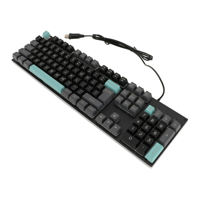 Clavier de Jeu Rétroéclairé RVB, Clavier Filaire Éclairé 26 Touches, Clavier Mécanique Compact Panneau Métallique Clavier de Jeu USB Portable pour PC Ordinateur Portable Ordinateur Joueur