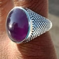 thumbnail image 2 of Purple Amethyst Gemstone Ring, Statement Ring, 925 Sterling Silver Ring, Oval Gemstone Ring, Designer Ring, Minimalist Ring, Gift For Love**, 2 of 4