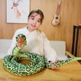 thumbnail image 6 of SANAG 200/300cm Simulation Stuffed Python Children's Toy Plush Animal Snake Toy Home Decoration Gift for Kids and Friends, 6 of 10