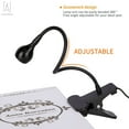thumbnail image 5 of Gustave LED Black Clamp Flexible 360√Ç¬∞ Gooseneck Reading Light Desk Lamp, 5 of 11