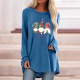 thumbnail image 2 of Tops para mujer Camisas Blusas Elegantes Camisas casuales de manga larga Estampado de moda Cómodo Transpirable Cuello redondo Odeerbi ODB-5, 2 of 5