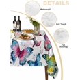 thumbnail image 5 of Colorful Butterfly Suqare Tablecloth - 54 x 54 Inch, Elegant Pastoral Butterflies Watercolor Waterproof & StainResistant Tablecloth, Washable Oil-proof Table Cover for Dining/Party/Wedding/Buffet, 5 of 9
