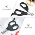 thumbnail image 3 of CHOK Durable Portable Pills Cutter with Scissor Design for Travel and Kitchen Use Black PP Metal 3.5x2.1 Inches, 3 of 8