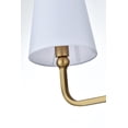 thumbnail image 4 of Living District Colson 4-Light Metal & Fabric Bath Sconce in Chrome/White, 4 of 7
