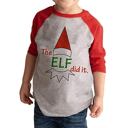 

7 ate 9 Apparel Kid s Funny Elf Christmas Shirt Red