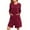 Wine, variant on Zipper Robes for Women Vintage Ethnic Long Sleeves Housecoat Soft Nightgowns Sleepwear House Dresses with Pockets