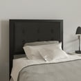 thumbnail image 3 of Merrick Lane Twin Size Headboard Black Fabric Upholstered Button Tufted Headboard With Metal Frame and Adjustable Rail Slots, 3 of 12