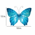 thumbnail image 3 of Eangee Home Design Butterfly Wall Decor Sea Blue With Beads, Capiz and Metal, Indoor / Outdoor Safe, 18x1x13 Inches, 3 of 5