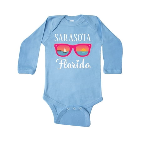 

Inktastic Sarasota Florida Summer Trip Gift Baby Girl Long Sleeve Bodysuit