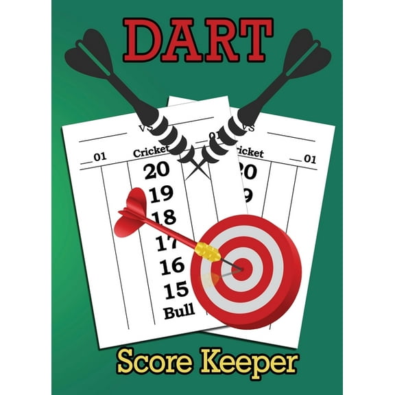 Dart Score Keeper: 100 Darts Score Sheets, Darts Game, Dart Score Pad (Hardcover)