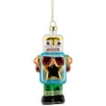thumbnail image 2 of Northlight Glittered Robot Glass Christmas Ornament - 4.75" - Multi-Colored, 2 of 7
