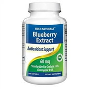 Best Naturals Blueberry Extract 60 mg, 180 Ct