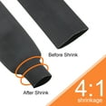thumbnail image 3 of 40mm Dia 10ft Heat Shrink Tubing 4:1 Dual Wall Adhesive Lined Marine Waterproof Shrink Tube Black, 3 of 6