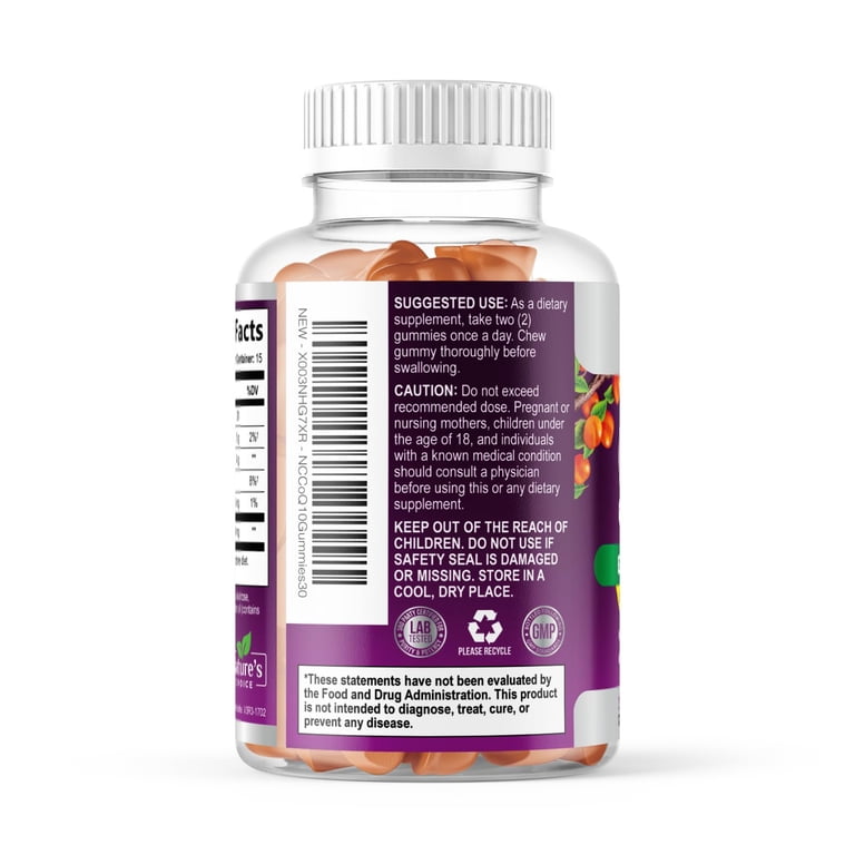 Nature's Choice, CoQ10 Gummies, 30 count, 100mg high absorption