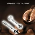 thumbnail image 2 of Farfi Coffee Scoop Rustproof Durable Stainless Steel Coffee Measuring Sealing Clip Spoon for Coffee Powder Bag (Type 2), 2 of 13