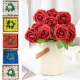 thumbnail image 1 of Unbeatable Value,25Pcs Artificial Rose Bouquets, Faux Floral Stems, Real Look Fake Roses, Wedding Decor, Bridal Shower Centerpieces, Gifts, Durable Plastic, for Home/Festival' | Foam, Blue Yhsdtq, 1 of 8