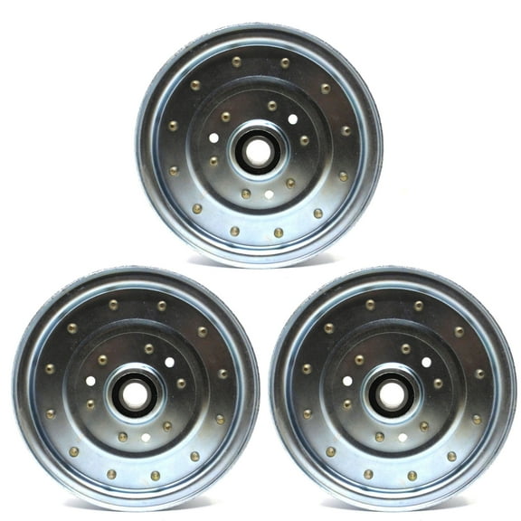 3 Pack Idler Pulley (6 3/4") Compatible with Exmark, Husqvarna & Toro / FLZE732GKC524A2, LZE742GKC604A3, LZE751CKA524A2, LZE751CKA604A1 / Replaces 116-4667 1-633109 633109, 1267685 1-633109, 539102610