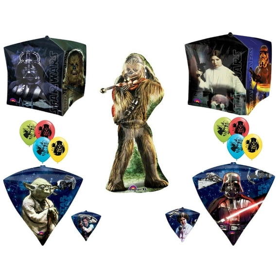 Classic Star Wars Happy Birthday party balloons Decoration Supplies Darth Vader Yoda