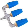 thumbnail image 6 of Triple Turbo Nozzle 360 Degree Rotating Pressures Washer Nozzle 1/4In Quick Connector Triple Nozzles Pressures Washer for Garden/Vehicle/Furniture Cleaning, 6 of 9
