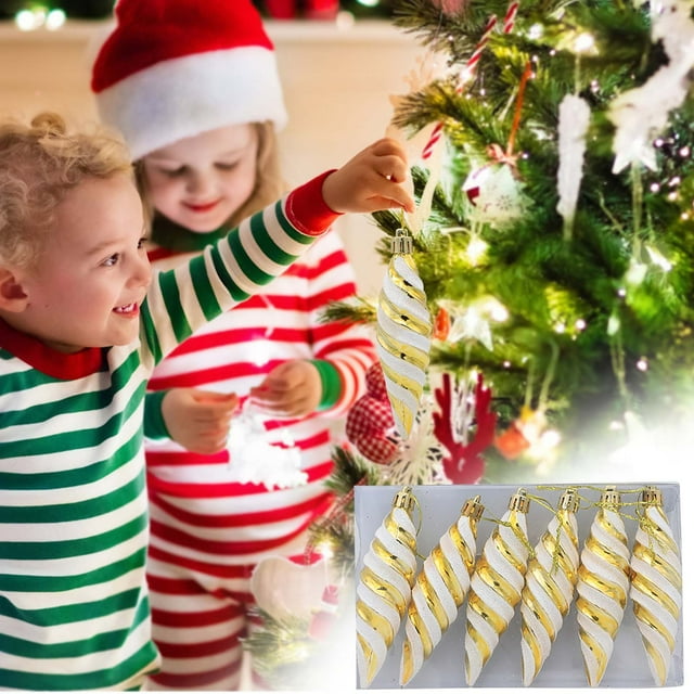 Christmas Decorations Christmas Tree Decorations Props Painted Pointed Thread Balls Christmas Gifts