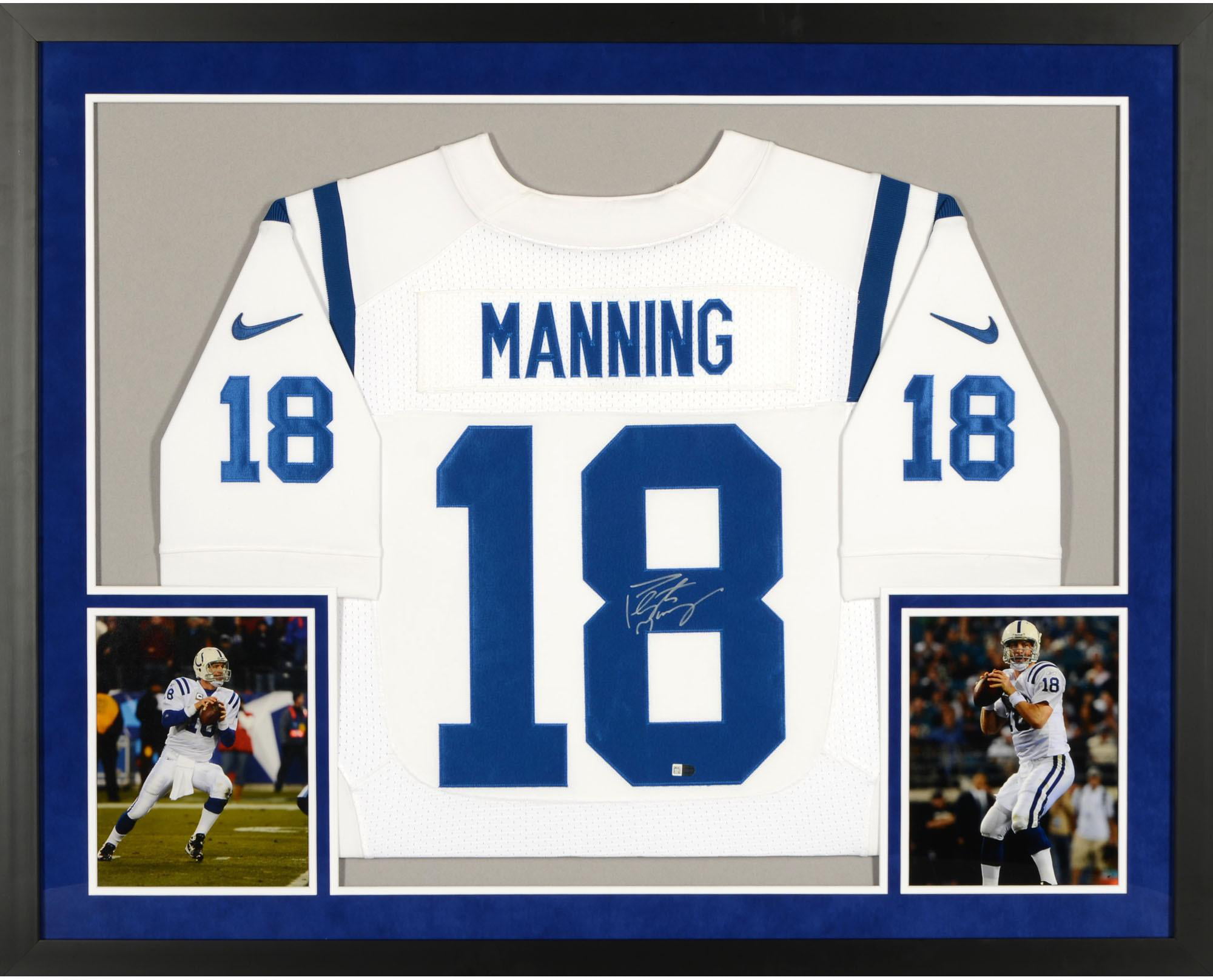 peyton manning autographed colts jersey