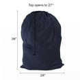 thumbnail image 2 of Trademark Home Durable Nylon Laundry Bag with Drawstring, Navy Blue, 2 of 6