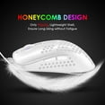 thumbnail image 2 of KUIYN 383 Ultralight Honeycomb Shell Wired Optical Gaming Mouse,RGB Backlit for Win10/Xbox/PS4/PS5/Mac (White), 2 of 5