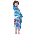 thumbnail image 3 of Bavilk Kids Hooded Bath Beach Towel Girls Boys Swim Pool Cover Up Super Absorbent Cute Cartoon Animal Full Vitality, 3 of 7