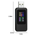 thumbnail image 3 of Medidor de potencia USB 4-24 V 5 A LCD Pantalla de voltaje USB A y C Probador USB Multímetro Prueba de velocidad de cables de cargador Capacidad de banco de energía, Probador USB QC 2.0 3.0, 3 of 9