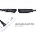 thumbnail image 5 of IEC320 C8 to 2X C7 Y Split AC Power Cord, IEC Figure 8 Male to 2 Female 1 in 2 Out G11740, 5 of 6